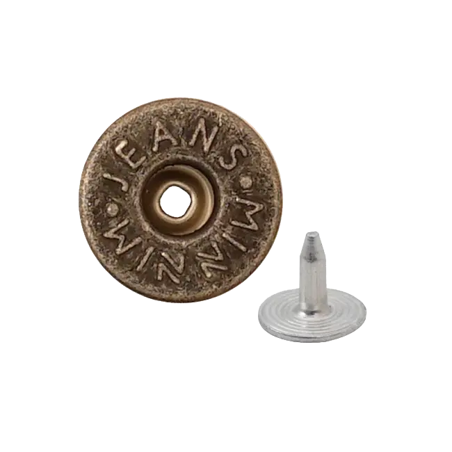 Holed Fixed Jeans Buttons