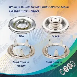 Stainless Steel Klikit (Baby Snap Fastener) – Silver Color
